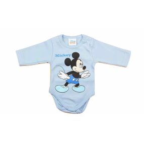 AB Hosszú ujjú pamut body - Kék - Mickey egér (62)