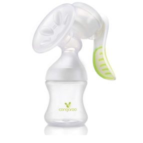   Cangaroo Snowdrop Kézi mellszívó cumisüveggel - Fehér-Zöld