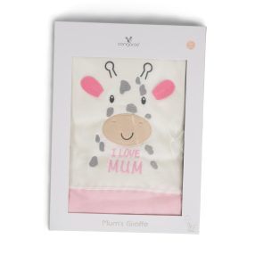   Cangaroo I Love Mum Zsiráfos pamut takaró (90x100 cm) - Rózsaszín
