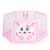 Moni Toys Labdamedence 50db színes labdával 146x65,5cm - Rózsaszín - Nyuszi