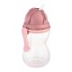 Canpol Babies Sport itatópohár szívószállal 370ml (12h+) - Rózsaszín