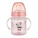 Canpol Babies Cseppmentes Szilikon tanulópohár világító fogantyúval 120ml (6h+) Exotic Animals - Pink 