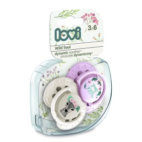   Lovi Dinamikus nyugtató cumi 2db (3-6 hónap) Wild Soul - Pink