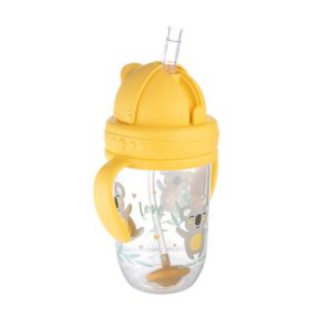   Canpol Babies Cseppmentes szívószálas itatópohár nehezékkel  270 ml (6h+) - Koala