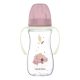Canpol Babies EasyStart anti-kólikás cumisüveg világító fogantyúval 300ml (12h+) - Sleepy Koala - Rózsaszín