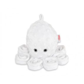 BabyLion Prémium Kis minky ölelő polip (31 cm) - Fehér