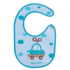 Canpol Babies Toys tépőzáras pamut előke - Kék