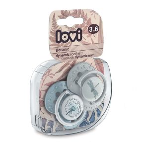   Lovi Dinamikus nyugtató cumi 2db (3-6 hónap) Botanic - Blue