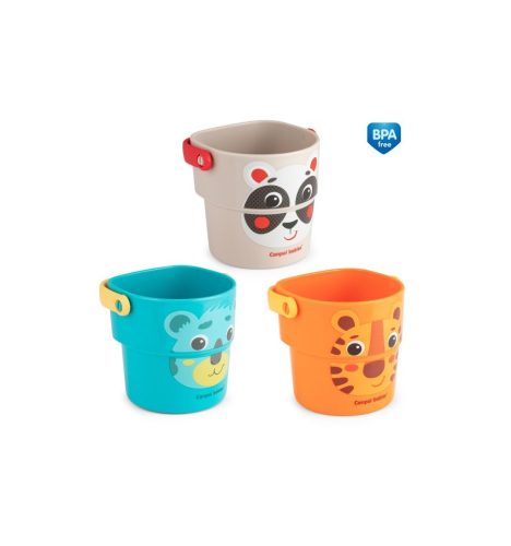 Canpol Babies Fürdőjáték vödröcskék (3 db)