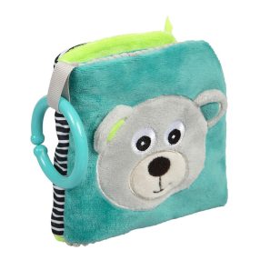 Canpol Babies Fejlesztő plüss könyv - Szürke