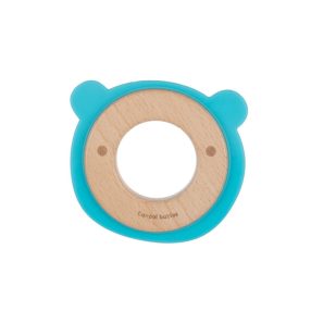 Canpol Babies Fa és szilikon rágóka - Maci