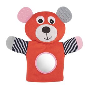 Canpol Babies Plüss bábjáték - Maci - Korall