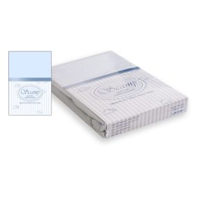   Scamp Pamut Jersey gumis lepedő (60x120-70x140 cm) - Világoskék