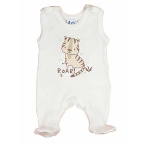 ABR Biopamut ujjatlan vékony rugi - Fehér - Tigris (50)