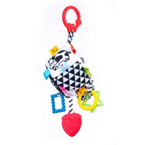   Bali Bazoo Felakasztható Szenzoros Plüss kocka játék rágókával - Boci