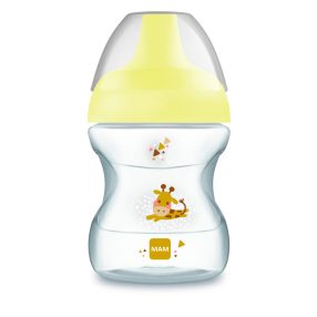   MAM Learn to Drink ivópohár 190 ml (2023) 6h+  - Sárga - Zsiráf