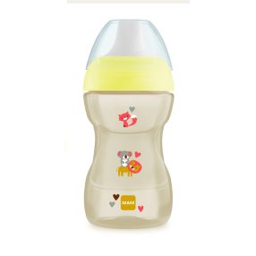   MAM Fun to Drink ivópohár 270 ml (2023) 8h+ Sárga - Oroszlán