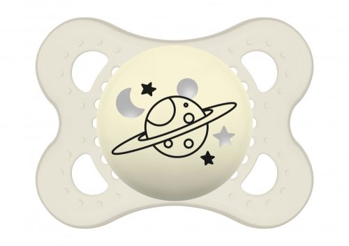 MAM Original Astro éjszakai cumi (2-6 hónap) (2023) - Fehér - Bolygó