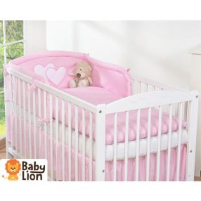   BabyLion Prémium 3 részes ágyneműhuzat szett - HH - Rózsaszín