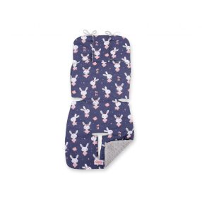 BabyLion Prémium babakocsi betét - Sötétkék nyuszik