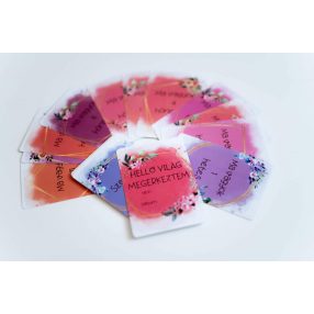 Virágos baba mérföldkő kártyacsomag