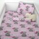 2 részes ágynemű szett - maci lány - rózsaszín