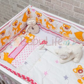 Ágynemű 3 részes - Balu maci - piros