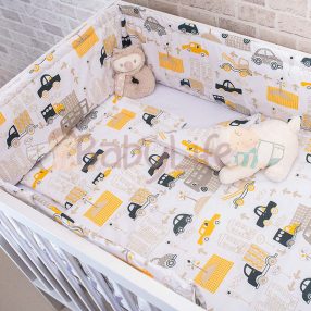 Ágynemű 3 részes - Sárga autó