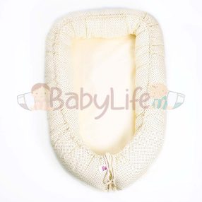 Babafészek - bézs pöttyös