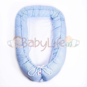 Babafészek - kék csíkos