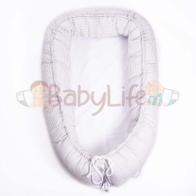 Babafészek - szürke csíkos