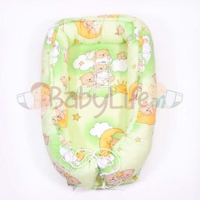 Babafészek - létrás maci - zöld