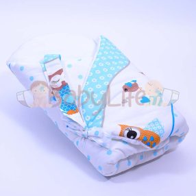 Kókuszpólya - bagoly - kék