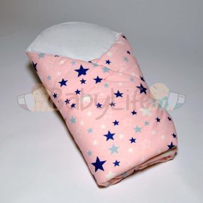 Kókuszpólya - csillagos - rózsaszín