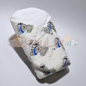 Kókuszpólya - maci fiú - fehér