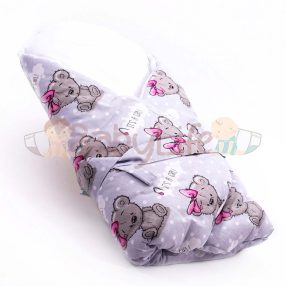 Kókuszpólya - maci lány - szürke