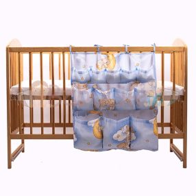 Zsebes tároló létrás maci - kék 