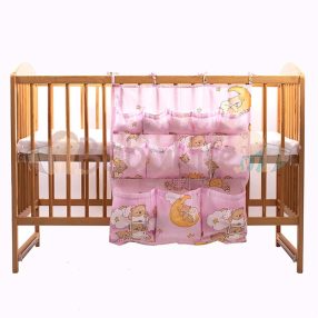 Zsebes tároló létrás maci - rózsaszín