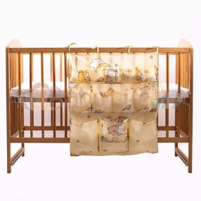 Zsebes tároló létrás maci - sárga