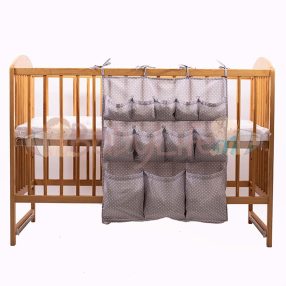 Zsebes tároló pöttyös - szürke