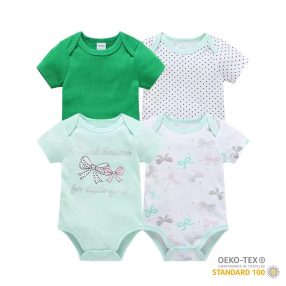   Foxy Baby Rövid ujjú pamut body szett (4db-os) ( 56 ) - Masnik