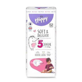   Bella Happy pelenka Soft & Delicate (5-ös) 11 - 18 kg (52 db/cs)