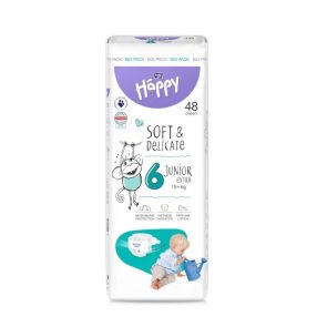   Bella Happy pelenka Soft & Delicate (6-os) 15 - 30 kg (48 db/cs)