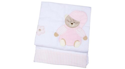 BabyBruin Takaró Prémium, pamut, macis rózsaszín 140 * 110 cm