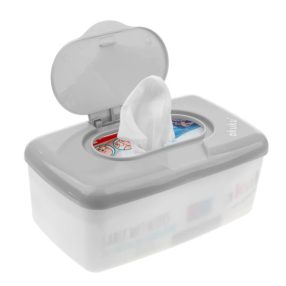   Akuku Tároló doboz Nyitható fedelű, vastag popsitörlőhöz