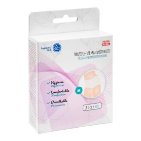  Akuku Kismama alsó Többször használatos mesh bugyi, szülés utáni, "M" (2 db/cs)