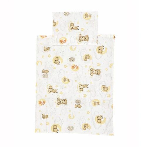 BabyBruin Gyermek ágyneműhuzat Pamut garnitúra, erdei kisállatok 100 * 135 cm (2 db/sz)