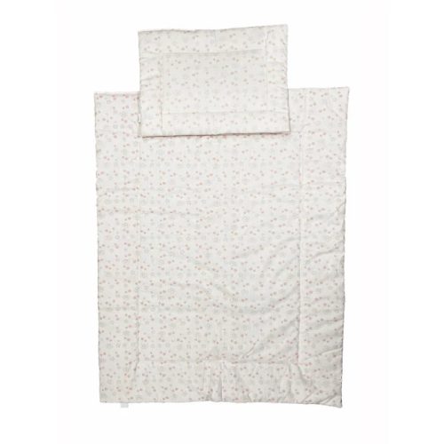 BabyBruin Gyermek ágynemű szett Bébi méret, rózsa csillagok 70 * 90 cm (2 db/sz)