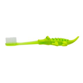 Akuku Gyerekfogkefe Zöld krokodil 12+ hó