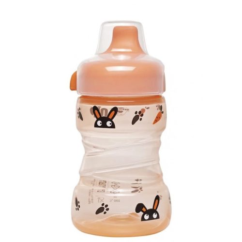Nip Trainer Cup Tanulópohár Nyuszi, kupakos, cseppmentes itatőcsőrrel (260 ml/db)